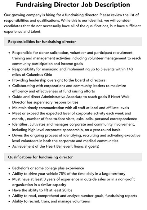 charity jobs director.